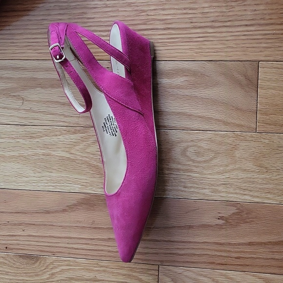 Nine West Barbie Pink Wedge Size 9 1/2 - Picture 4 of 4